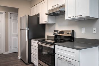 Stainless steel appliances in select homes